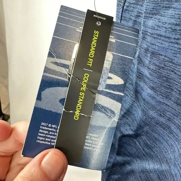 NEW Nike Dri-FIT NFL Dallas Cowboys Velocity Performance Tee Heather Navy Mens M - Picture 7 of 10